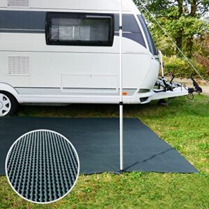 Weicher Outdoor Teppich für Zeltplätze und Terrassen, geeignet für Camping und Freizeitaktivitäten, farbe grau, Größe 300x500 cm