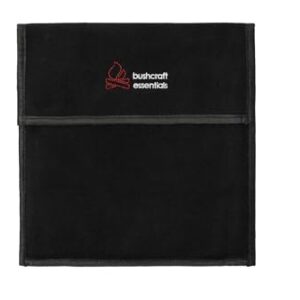 Schwarze Outdoor-Tasche Bushbox XXL Campfire aus 100% Baumwolle, ideal für die Aufbewahrung von Zubehör beim Campen und Wandern.