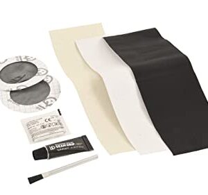 Outwell Field Repair Reparaturset für Outdoor und Camping, bestehend aus Klebepads, farbigen Bändern und einem flexiblen Kleber, ideal zur schnellen Reparatur von Ausrüstung.
