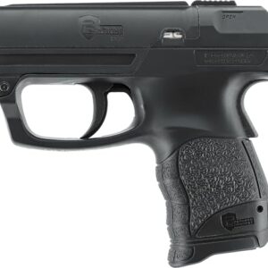 P2P Pfefferpistole PGS in schwarz, kompaktes Design für effektive Tierabwehr, ideal für Selbstverteidigung beim Outdoor-Aktivitäten.