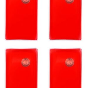 Panngu 4er Set Handwärmer zum Knicken, wiederverwendbare Taschenwärmer in roter Farbe, ideal für Kinder und Erwachsene.