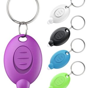 Pawfly 5 Pack LED-Schlüsselanhänger-Taschenlampe in verschiedenen Farben mit ovaler Form, designed für Tragbarkeit und Lichtquelle im Freien.