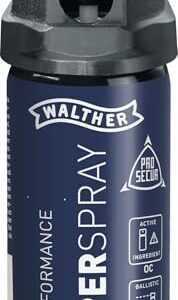 Pfefferspray ProSecure von Walther mit 53 ml Inhalt, ballistischem Strahl bis zu 4 Metern, kompakte Größe für den Selbstschutz.