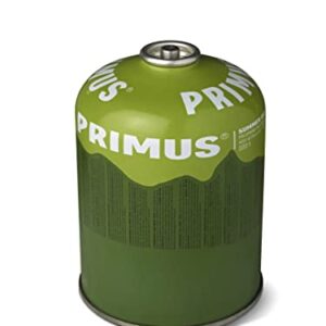 Primus SummerGas Gaskartusche in grün für effizientes Kochen bei hohen Temperaturen. Ideal für Camping und Outdoor-Aktivitäten.