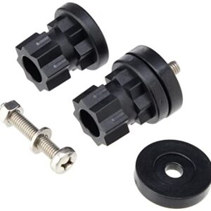 RAILBLAZA Unisex-Adult ND-132 ADAPTADOR STARPORT A Macho in Schwarz, Zubehör für flexible Montagesysteme im Outdoor- und Wassersportbereich.