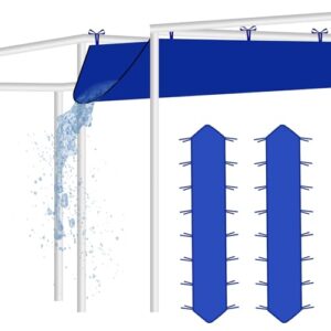 Rainmae robuste Regenrinne in Blau, geeignet für Pop-Up-Baldachin, ermöglicht effektive Entwässerung bei Outdoor-Events, Set mit 2 Stück.