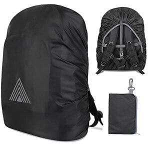 ZYXTLY Regenschutz für Rucksack von 15 bis 75 Litern, wasserdicht und anpassbar, ideal für Wandern, Camping und Radfahren.