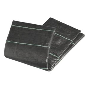 Schutzplane für Vorzeltteppich in dunkler Farbe mit grünen Nähten, ideal für den Bodenschutz beim Camping und Outdoor-Aktivitäten.