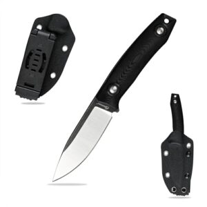 SDOKEDC DC53 Stahl Outdoor Messer mit feststehender Klinge und G10 Griff, ideal für Jagd, Camping und Survival, inklusive Kydex Scheide.