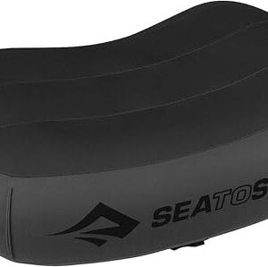 Aufblasbares Ergonomisches Reisekissen für Camping und Reisen, ideal für Outdoor-Aktivitäten, rutschfest mit TPU-Luftkissen, ultraleicht - Grau - 34 x 24 x 11 cm, 79g