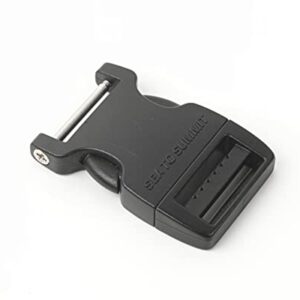 Robuste schwarze Reparaturschnalle Side Release 1 Pin mit 25 mm für Outdoor-Ausrüstung, ideal für schnelle Reparaturen bei Outdoor-Abenteuern.