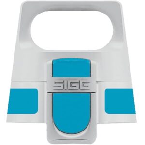 SIGG WMB ONE Top Aqua Verschluss für Trinkflaschen, einhändig bedienbarer und auslaufsicherer Deckel in fröhlichem Aqua-Ton