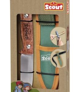 SIMBA Scout Kinder-Schnitzmesser für Kinder ab 8 Jahren in inklusive Tragetasche, geeignet für sichere Outdoor-Aktivitäten.