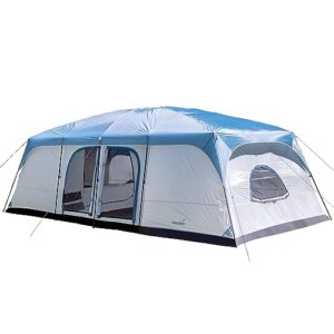 Skandika Tonsberg 10 Personen Campingzelt mit Single Skin, Meshdach und 2,6 m Stehhöhe, ideal für Familien und Gruppen.