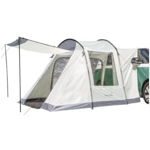 Skandika Tunnelzelt Balestrand Van Protect für 2-4 Personen in hellen Farben mit eingenähtem Zeltboden, wasserdicht und ideal für Camping und Outdoor-Aktivitäten.