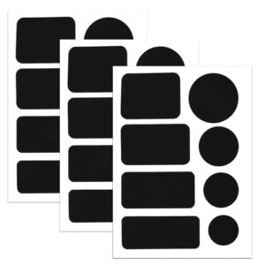 Skystuff 24 Stück selbstklebende Reparaturflicken in verschiedenen Formen und Größen auf weißem Hintergrund, ideal für die schnelle Reparatur von Daunenjacken, Zelt und Kleidung.