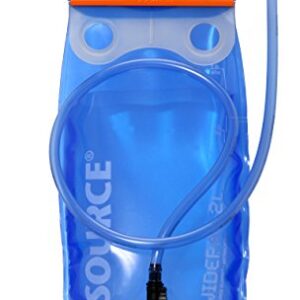 Source Wasserbehälter Widepac Trinkblase in transparentem Blau mit 2 Litern Volumen, ideal für Outdoor-Aktivitäten