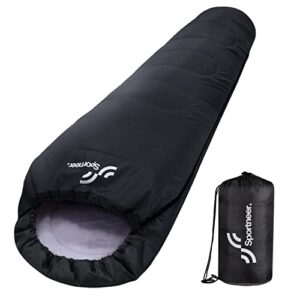 Leichter Sommer Mumienschlafsack für Outdoor-Aktivitäten in konischer Form, bietet hohen Komfort und Atmungsaktivität.