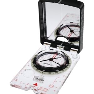 SUUNTO Mc-2 NH Mirror Kompass in Weiß, ideal für präzise Navigation beim Wandern, Bergsteigen und Outdoor-Aktivitäten, mit Spiegel und Klinometer.