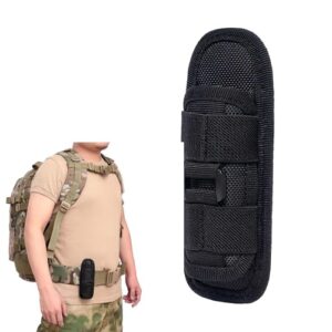 Taktisches Taschenlampen Holster aus Nylon mit 360° drehbarem Clip, ideal für Outdoor-Aktivitäten wie Wandern, Camping und Training