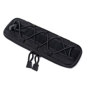 Robuste und funktionale WYNEX Tactical Knife Hülle Tasche aus 600D Nylon, ideal für die Aufbewahrung von taktischen Messern und Taschenlampen, ausgestattet mit MOLLE-System und elastischen Bändern für zusätzlichen Halt.