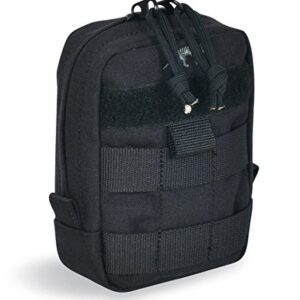 Schwarze Tasmanian Tiger TT Tac Pouch 1 EDC Rucksack-Zusatztasche mit Molle-System, ideal für Outdoor-Aktivitäten und taktische Einsätze, 15 x 10 x 4 cm.
