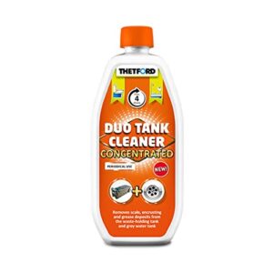 THETFORD Duo Tankcleaner Konzentrat (0,80 L) zur effektiven Reinigung von Ab- und Frischwassertanks in einem mobilen Sanitärsystem.