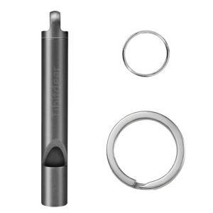 Tibitdeer Titan Trillerpfeife mit Schlüsselanhänger, laut 120 dB für Notfallsituationen und Outdoor-Aktivitäten, ideal für Sicherheit und Signalisierung.