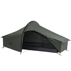 TOMOUNT Bivy Zelt in olivgrün, ultraleicht, wasserdicht und kompaktes Design für Outdoor-Aktivitäten wie Camping und Wandern.