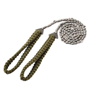 Tragbare Hand Kettensäge mit Paracord Griff für Camping und Gartenarbeit, hochwertige Handsäge aus rostfreiem Carbonstahl, 36 Zoll und 16 Zähne.