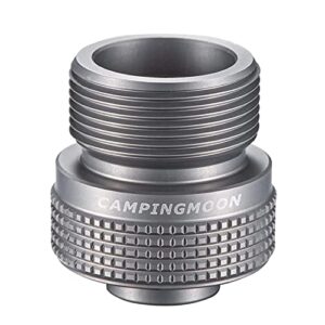 Campingmoon Tragbarer Herd-Propangas-Adapter für Outdoor-Camping mit EN417 Ventilausgang für Gaskochen und Grillen