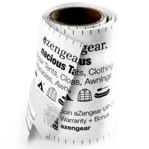 Transparentes Klebeband für Zelt- und Daunenjackenreparatur in der Rolle, geeignet für diverse Textilien und wasserdichtes TPU-Material, 7,5 cm x 100 cm.