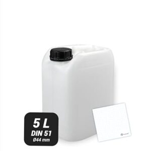 Trevendo Wasserkanister 5 Liter, robust, BPA-frei und lebensmittelecht - ideal für Camping und Reisen