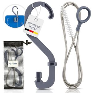 SASMO Trinkblase Reinigungsset mit langer Reinigungsbürste, Halterung und Aufbewahrungsbeutel für optimale Hygiene unterwegs.