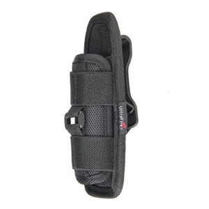 ULTRAFIRE Taschenlampen Holster aus robustem Nylon mit 360 Grad drehbarem Gürtelclip, ideal für taktische Taschenlampen.