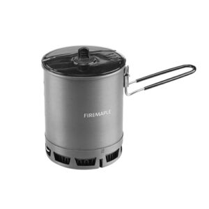 Fire-Maple Petrel G3 600ml ultraleichter Camping-Topf aus harteloxiertem Aluminium mit faltbarem Griff, ideal für Outdoor-Aktivitäten und Wandern.