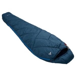VAUDE Sioux 400 II Syn Schlafsack in tiefblauer Farbe mit ergonomischer Form und komfortablem Kragen für optimale Wärme und Isolation beim Camping.