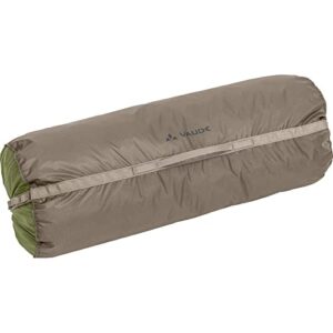 VAUDE Stuffsack Size L in erdigen Farben für Outdoor-Aktivitäten, ideal für Wandern und Camping, mit praktischem Reißverschluss und Umhängefunktion.