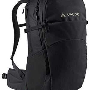 VAUDE Wanderrucksack Wizard in Schwarz, wasserabweisender Trekkingrucksack mit ergonomischen Schultergurten und praktischer Fächeraufteilung für Wander- und Outdoor-Aktivitäten.