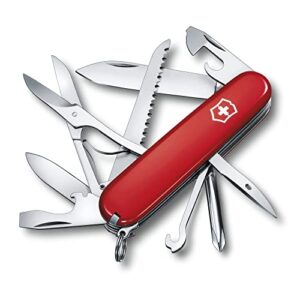 VICTORINOX Fieldmaster Taschenmesser in Rot mit 15 Funktionen, inklusive Klingen, Säge, Dosenöffner und Schere, aus Schweizer Qualitätsmaterialien.
