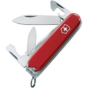 Victorinox Schweizer Taschenmesser Recruit, Multitool mit 10 Funktionen, inkl. Klinge, Dosenöffner und Schraubendreher, kompaktes Design für Outdoor und Alltag.