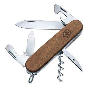 Victorinox Schweizer Taschenmesser Spartan Wood mit 10 Funktionen, elegantes Holzdesign und mehrere Klingen zur praktischen Nutzung im Alltag und Freizeit.