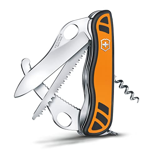 VICTORINOX Schweizer Taschenmesser Hunter XTM in Orange und Schwarz mit verschiedenen Funktionen und ergonomischem Design, ideal für Outdoor-Aktivitäten.