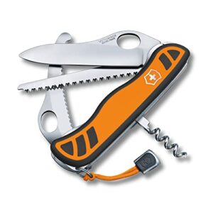 VICTORINOX Schweizer Taschenmesser Hunter XTM in Orange/Schwarz mit 6 Funktionen, inklusive Holzsäge und Einhand-Feststellklinge, ideal für Outdoor-Aktivitäten und Jagd.
