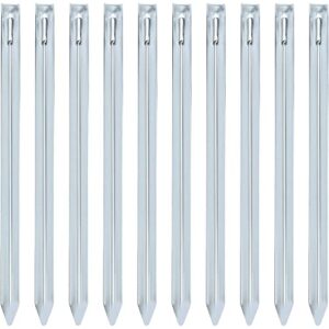 Viirkuja 35 cm Sandheringe Set mit 10 extra langen Zeltheringen, ideal für Camping und Outdoor-Aktivitäten, hergestellt aus hochwertigem Stahl.