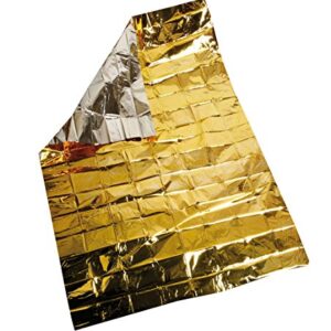 Walser Rettungsdecke 160 x 210 cm in gold und silber, ideal für Outdoor-Schutz vor Kälte, Hitze und Wettereinflüssen.