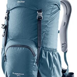 Deuter Zugspitze 24 Classic Wanderrucksack in blau und türkis mit ergonomischen Schultergurten und gepolstertem Rückenelement für maximalen Tragekomfort.