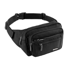 Vielseitige wasserdichte Bauchtasche für Herren und Damen mit 6 Taschen, verstellbarem Gurt, ideal für Reisen, Wandern und Sport.