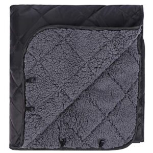 Wasserdichte Camping Decke mit Sherpa-Futter und diagonal gequiltetem Design, ideal für Outdoor-Aktivitäten, Camping und Zuhause, Größe 200 x 150 cm.