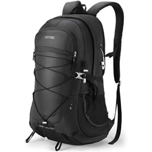 Wasserdichter Wanderrucksack 45L für Herren und Damen, ideal für Outdoor-Aktivitäten wie Wandern, Radfahren und Klettern, mit ergonomischem Design und Reflexstreifen für Sicherheit.